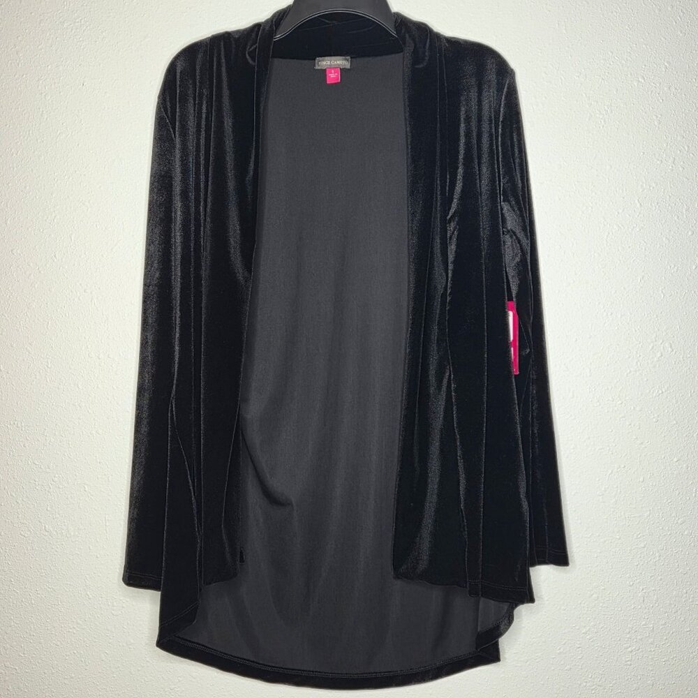 NWT Vince Camuto Women's Velvet Long Sleeve Cardigan Sweater